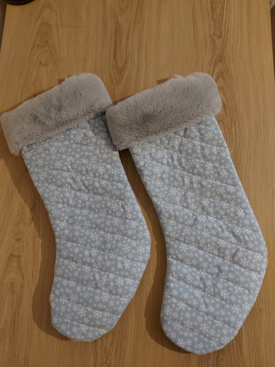 Snowflake christmas stocking