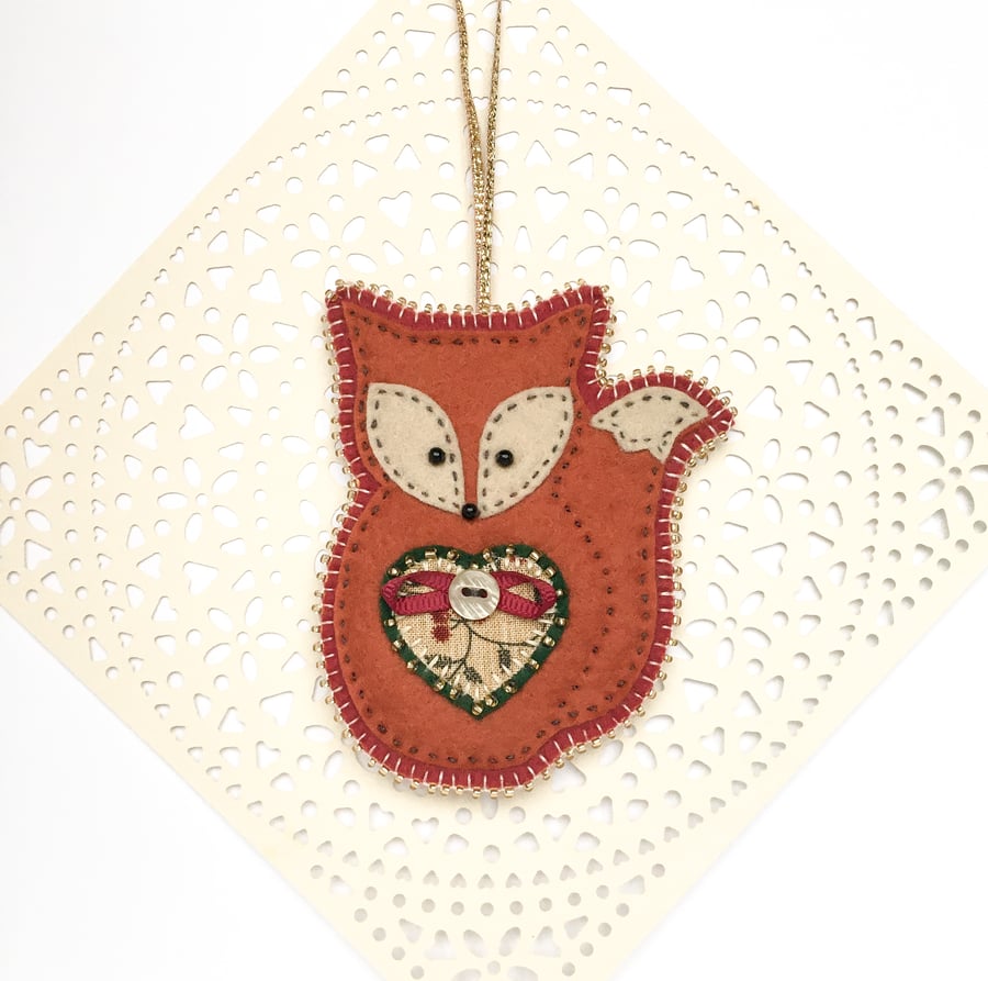 Fox Christmas Decoration 