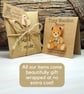 Forget Me Not Brooch Pin, Handmade Bereavement Gift, Teddy Bear Badge - Image 5