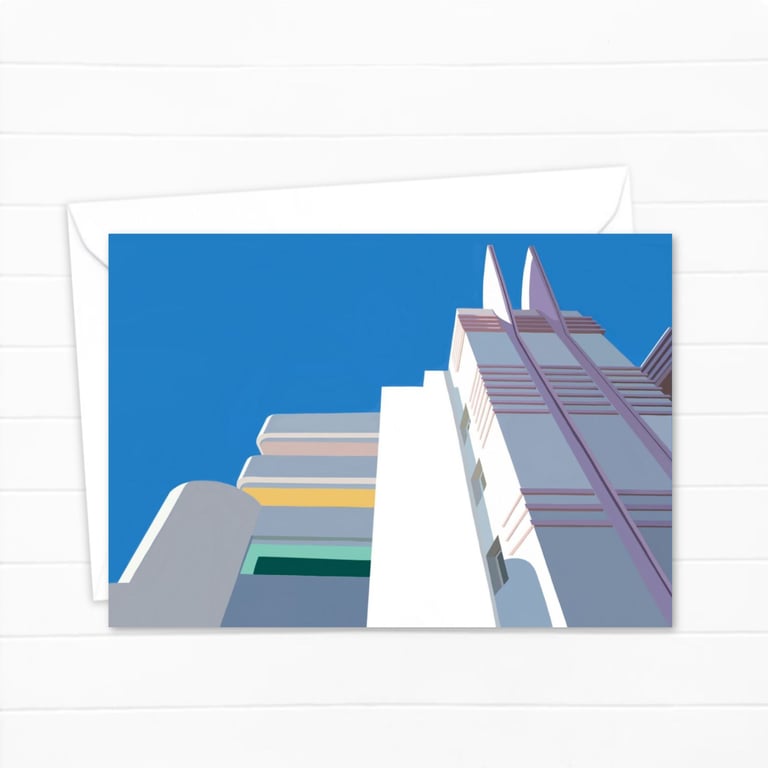 Art Deco Building Greeting Card: Classic American Architecture (702)