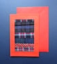 Individually Hand Crafted tartan Textile patchworked Blank Card