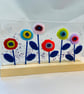 Pop art flower glass suncatcher.  - Image 5