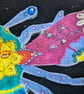 The Dusk Bee - Handmade Textiles Statement Necklace - Image 2