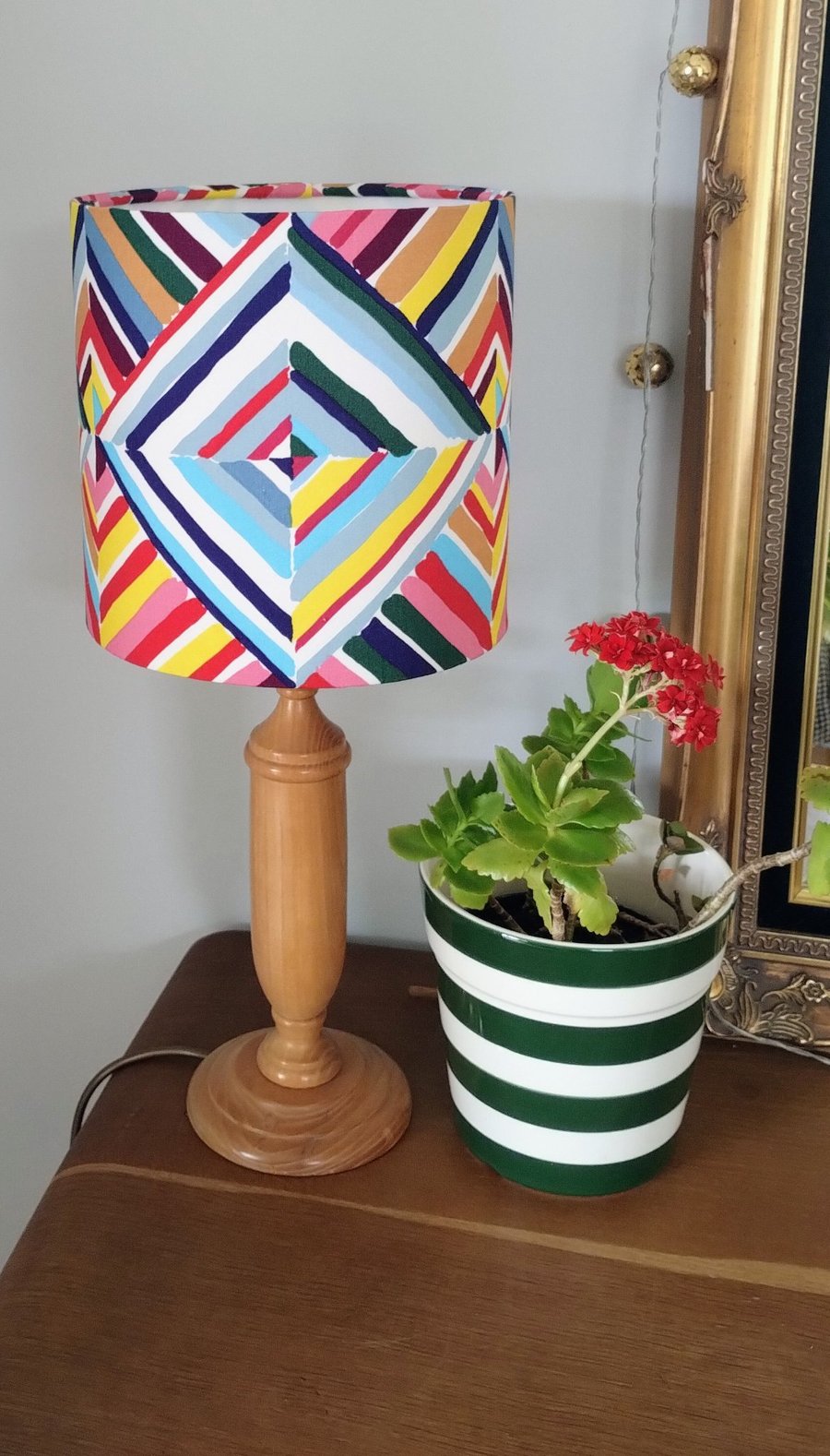 Festival Brights Classic Cylindrical Drum Lampshade.