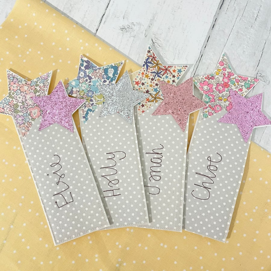 Custom Stars Bookmark - Custom with Name -