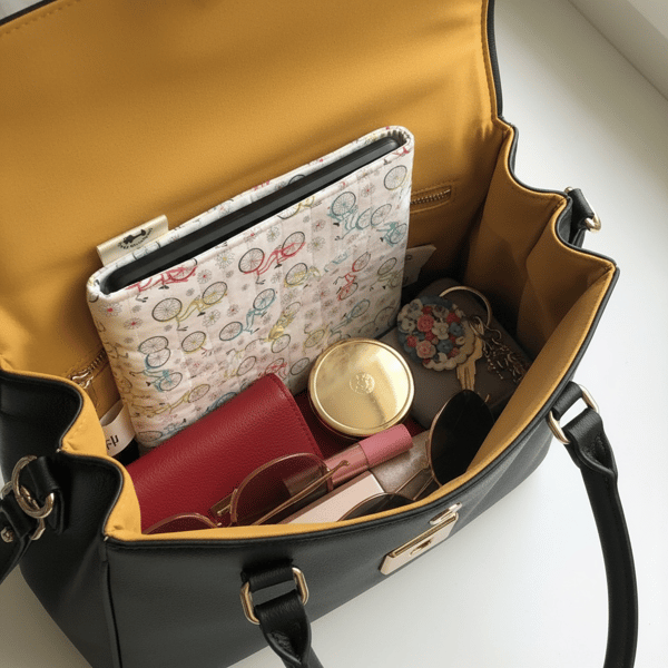 Quirky Bicycle IPad Sleeve with Pocket