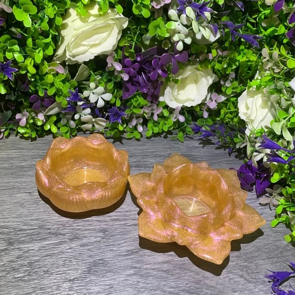 lotus candle holder set