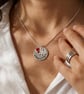 Personalised 40th Birthday Birthstone Necklace - Gift Boxed - Free Delivery - Image 1