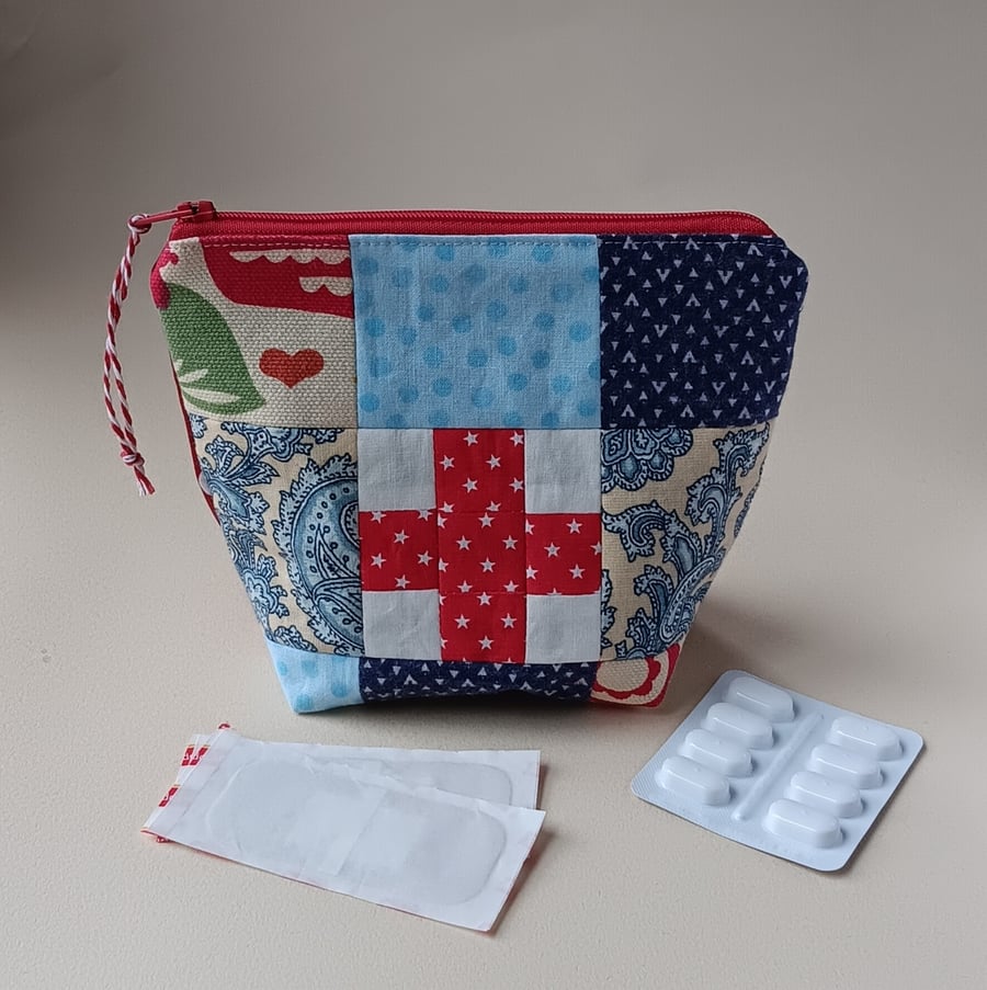 First Aid Patchwork Pouch