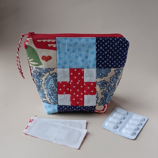 First Aid Patchwork Pouch
