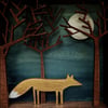 Fox in the Forest Diorama, Enchanted Forest Shadow Box