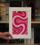 Pink Swirl Original Abstract Art Print