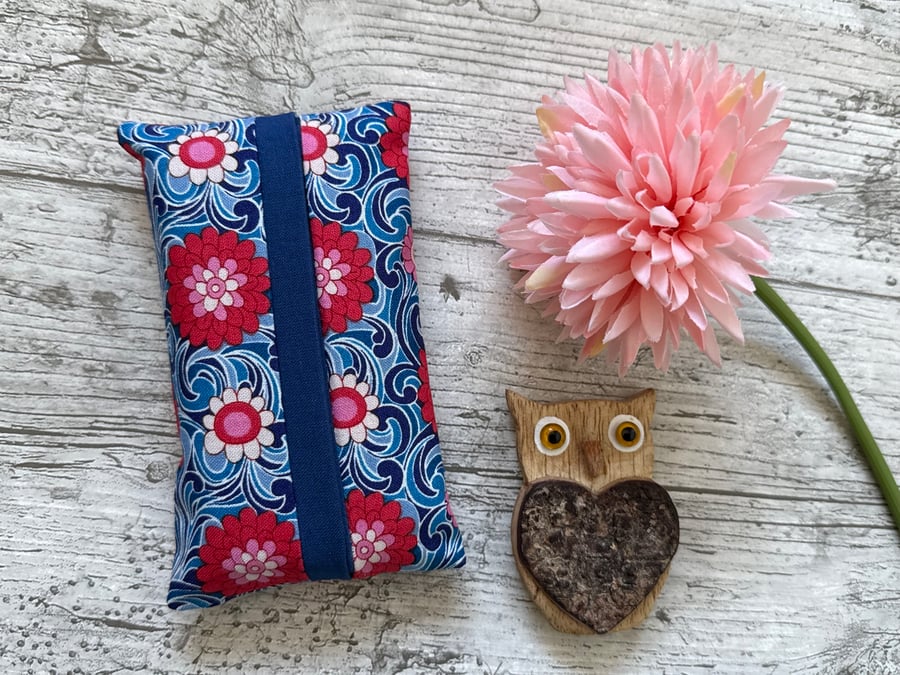 Liberty Fabric Pocket Tissue Holder - Travel Tissue Case - Reusable Tissue Pouch