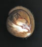'Snuggle Up' is a limited edition, mounted, Giclee print of a hazel dormouse - Image 4