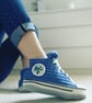 Blue Crochet Sneakers Slipper Socks  - Image 3