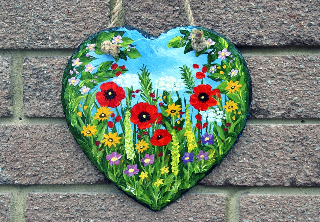 Slate Heart "Love Poppies" 