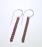 Corrugated Copper Dangle Earrings (ERCUDGCG2) - UK Free Post - Image 3