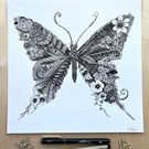 Woodland Butterfly Art Print