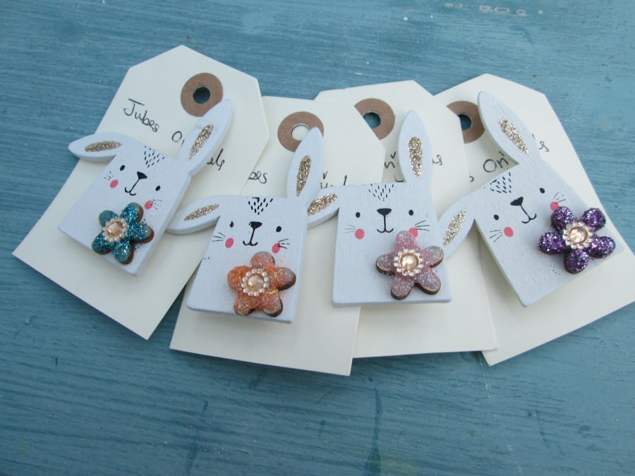 Easter Rabbit Brooches