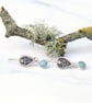 Handmade Botanical Earrings with Amazonite Gemstones - Image 3