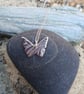 Silver butterfly pendant - Image 2
