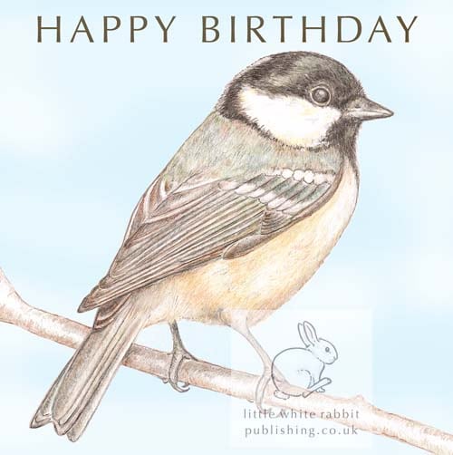 Coal Tit - Birthday Card