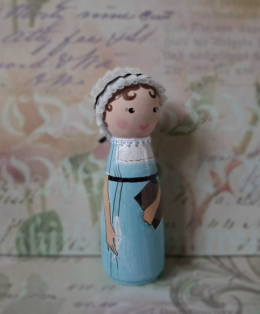 Jane Austen peg doll