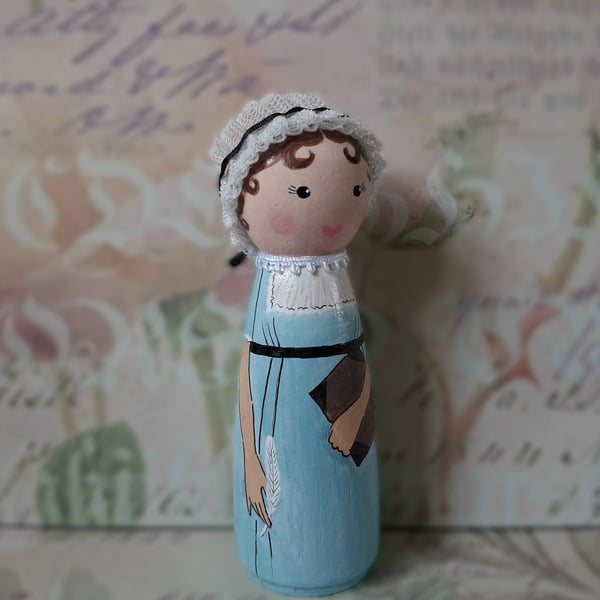 Jane Austen peg doll
