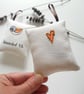 freehand embroidered lavender bag sachet hanging decoration BEARDED TIT - Image 4