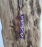 Handmade 925 Silver & Natural Amethyst Necklace Pendant Gift Crystal Jewellery