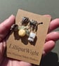 Five semi precious stone crochet stitch markers - Image 5
