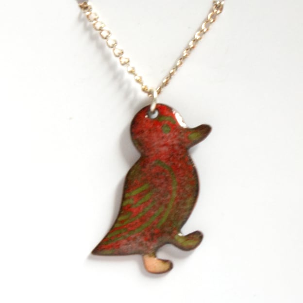 red duck pendant