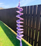 Handmade Crochet Spiral Wind Spinner - Hanging Garden Decoration  - Image 2