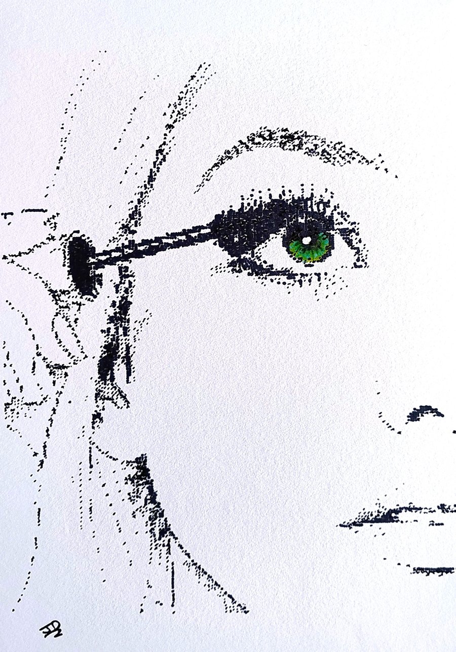 The Final Touch - Original Ink Drawing