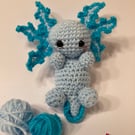 Crochet cute axolotl, perfect present or gift