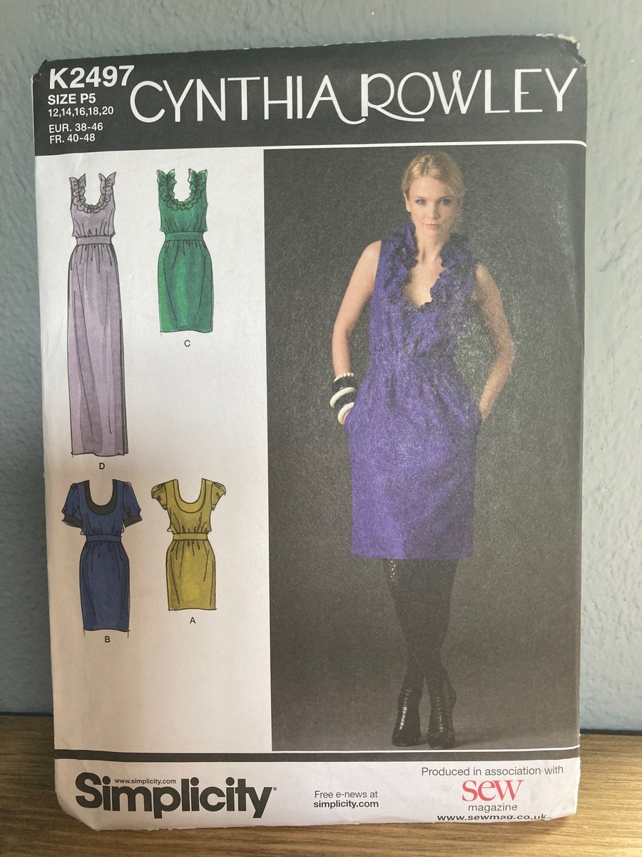Simplicity Cynthia Rowley K2497 Dress Pattern