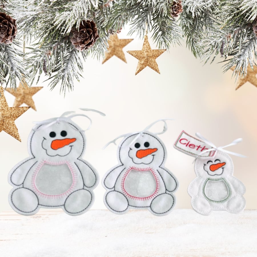 Snowman Personalised Christmas Treat Bags