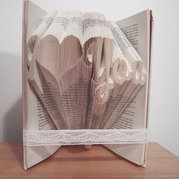 I (heart) You MMF Book Folding Pattern - EMAILED PDF PATTERN