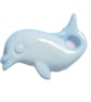 Blue dolphin baby buttons for knitting and crochet 15mm