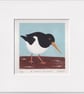 Oystercatcher linocut - A stroll in the mud  - Image 2