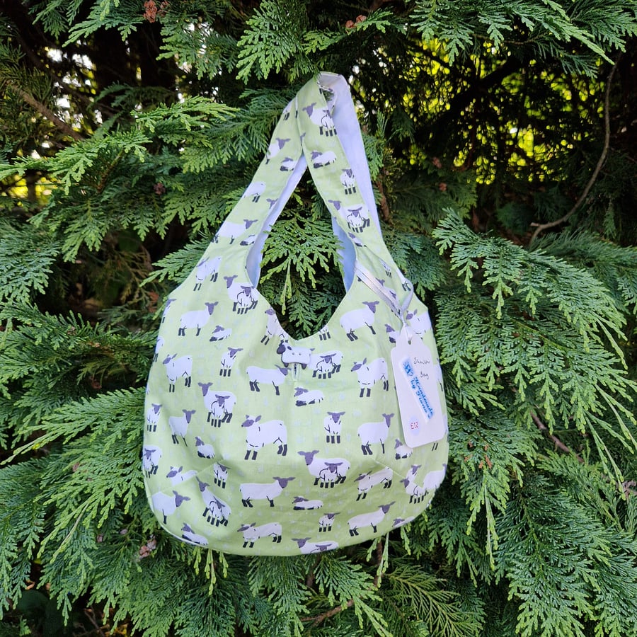 Children's Green Sheep bag 
