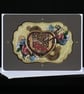 Heart Steam Punk greeting card