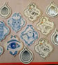 Hanging decorations - set of 3 queen scallop shells - Image 3