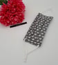 Face mask,  small, adjustable,  3 layer, nose wire,washable in grey boats - Image 3