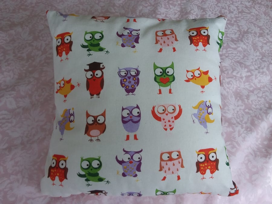 Cushion ‘Handmade’ Crazy Owl design
