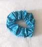 Headband Pink Floral, Blue Floral Scrunchie - Image 4