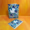 6 X A6 Peace Dove Seasonal or Christmas Greetings Card-blank 