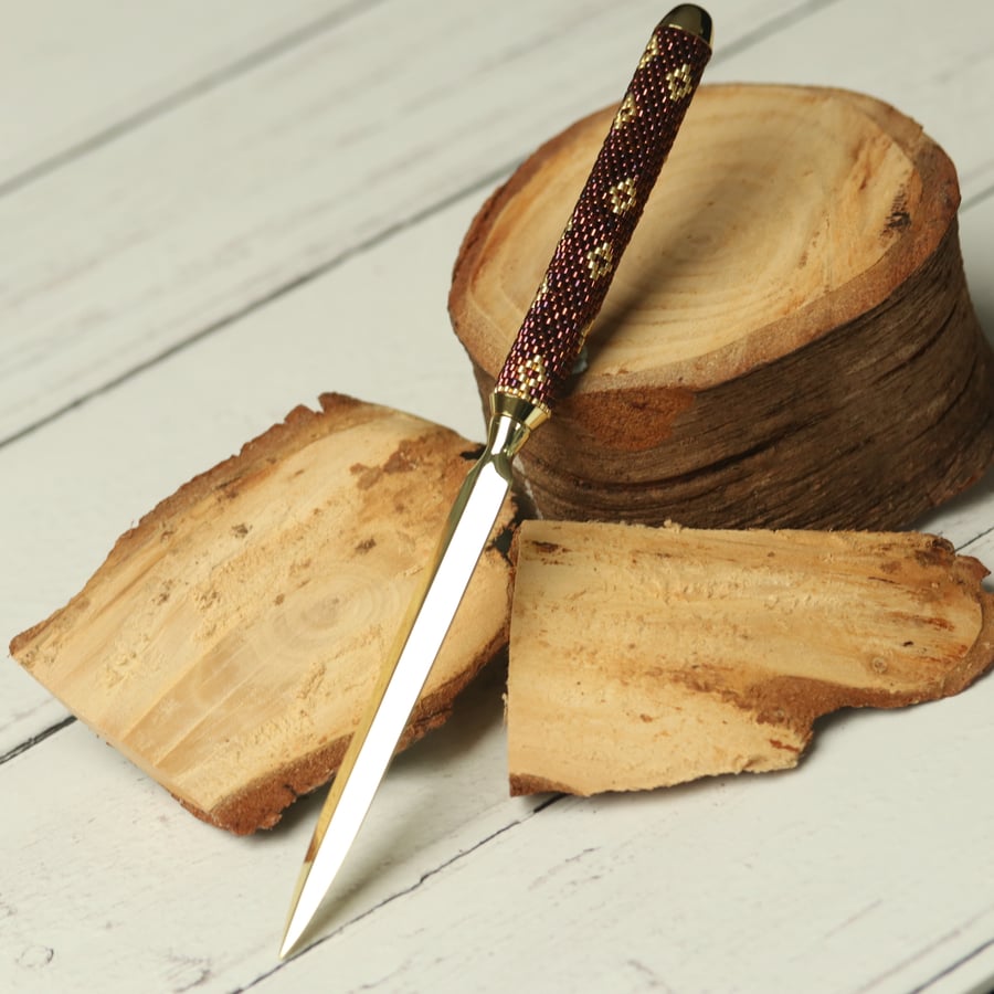 Letter Opener in Bronze and Gold