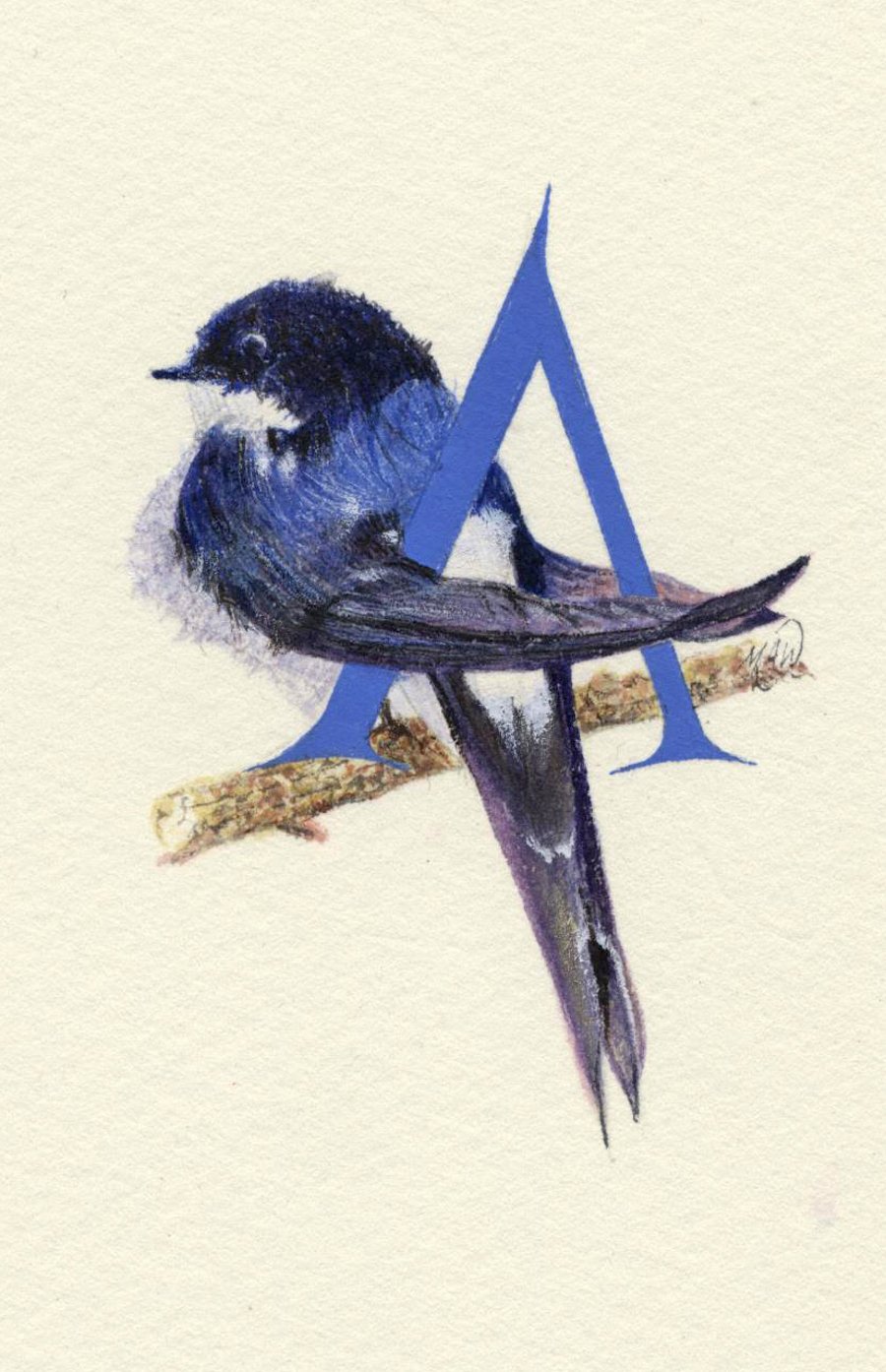 Illustrated letter 'A'