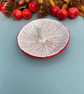 Handmade mushroom trinket dish, clay autumn home decor - Image 5